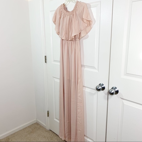 Show Me Your Mumu Hacienda Maxi Dress Dusty Blush - Picture 3 of 10